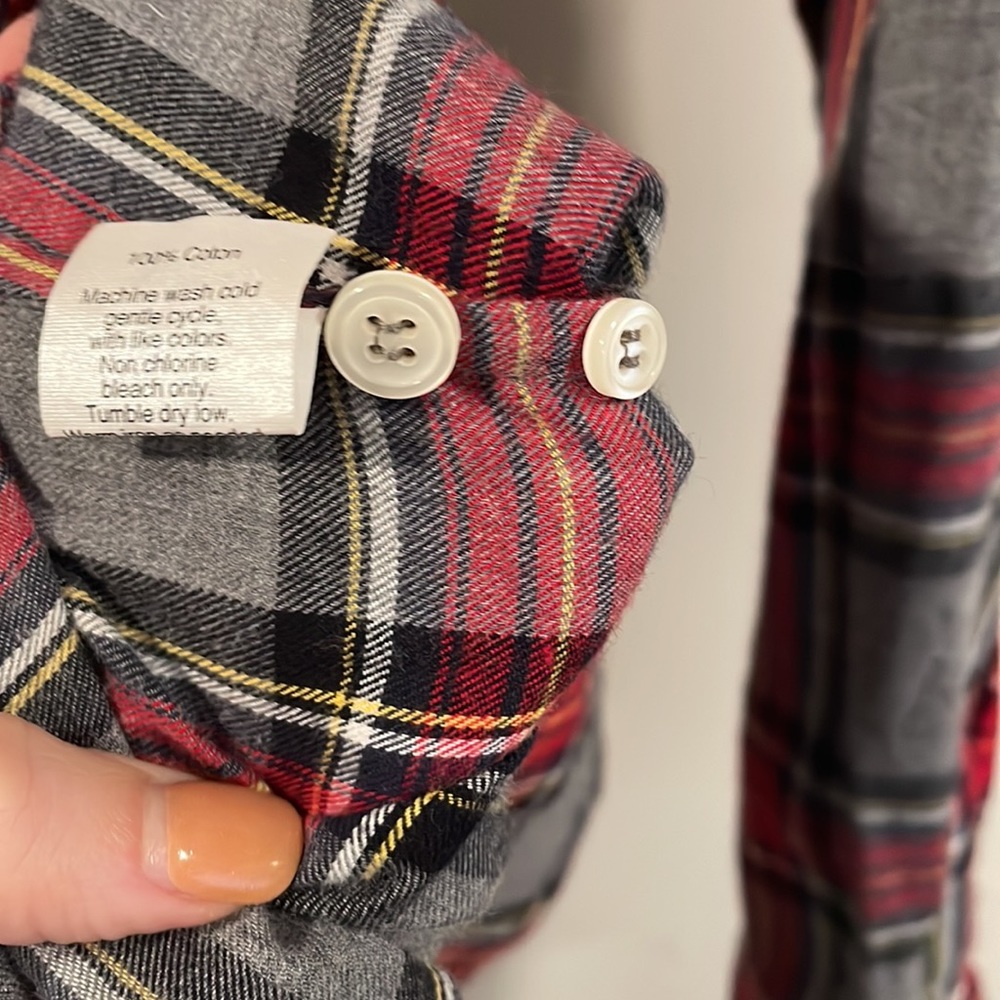J.Crew “the perfect shirt” flannel button down - Picture 6 of 8